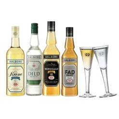Aalborg Akvavit pakken m. 6 glas