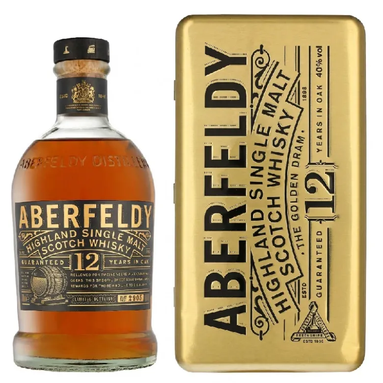 Aberfeldy 12 års Single Malt Whisky 70cl m. gaveæske