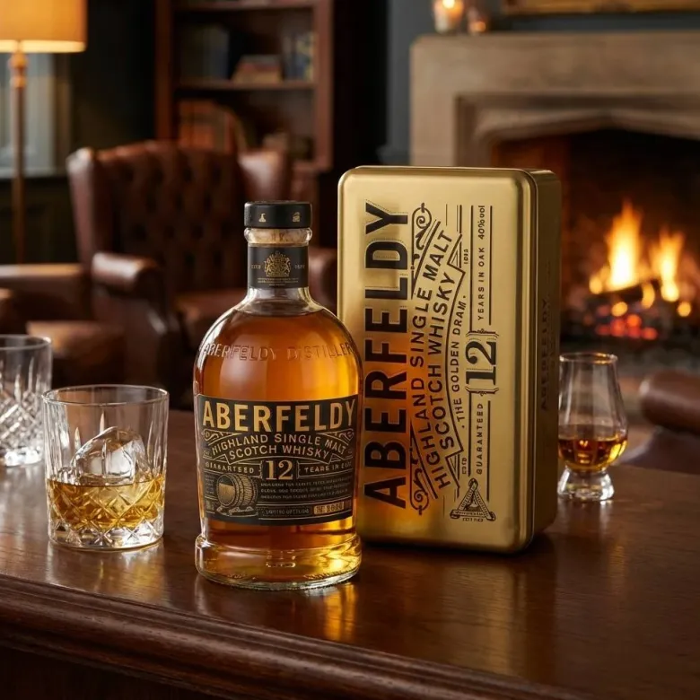 Aberfeldy 12 års Single Malt Whisky 70cl m. gaveæske