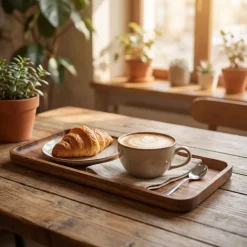 Akacietræ Rektangulær Serveringsbakke 30 x 13 cm Genware
