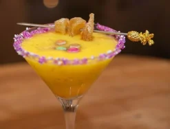 Ananas Garnish Drinkspind PK10 - Guld