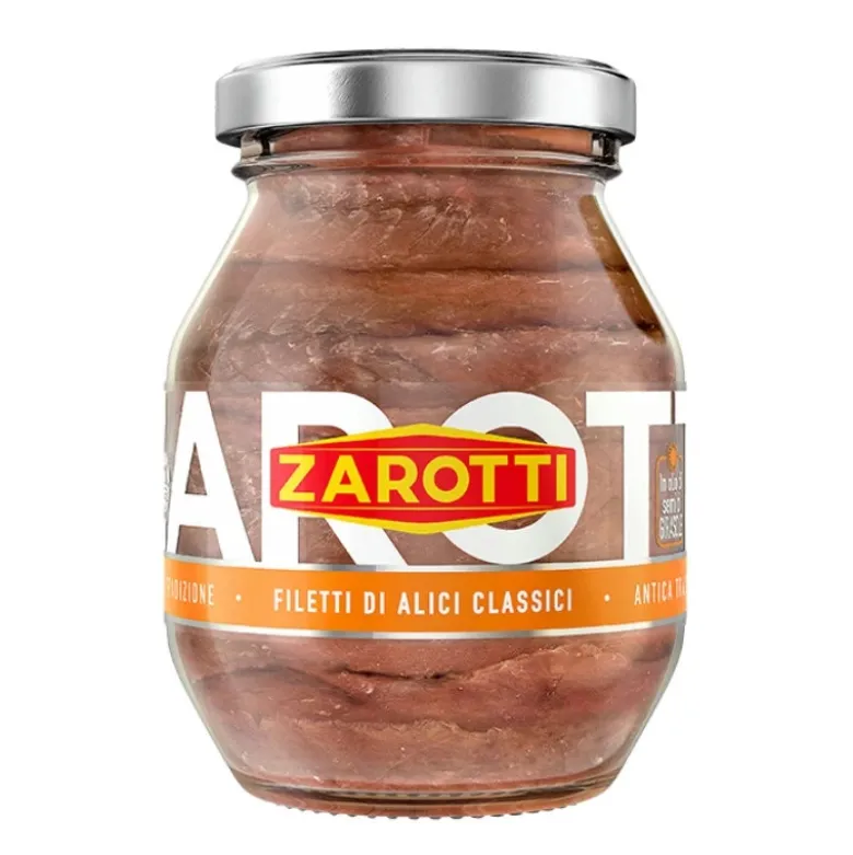Ansjoser i solsikkeolie Zarotti 140g (74g)