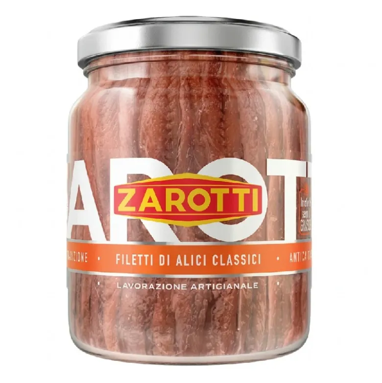 Ansjoser i solsikkeolie Zarotti 380g (200g)