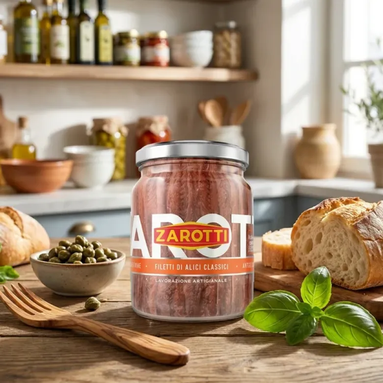 Ansjoser i solsikkeolie Zarotti 380g (200g)