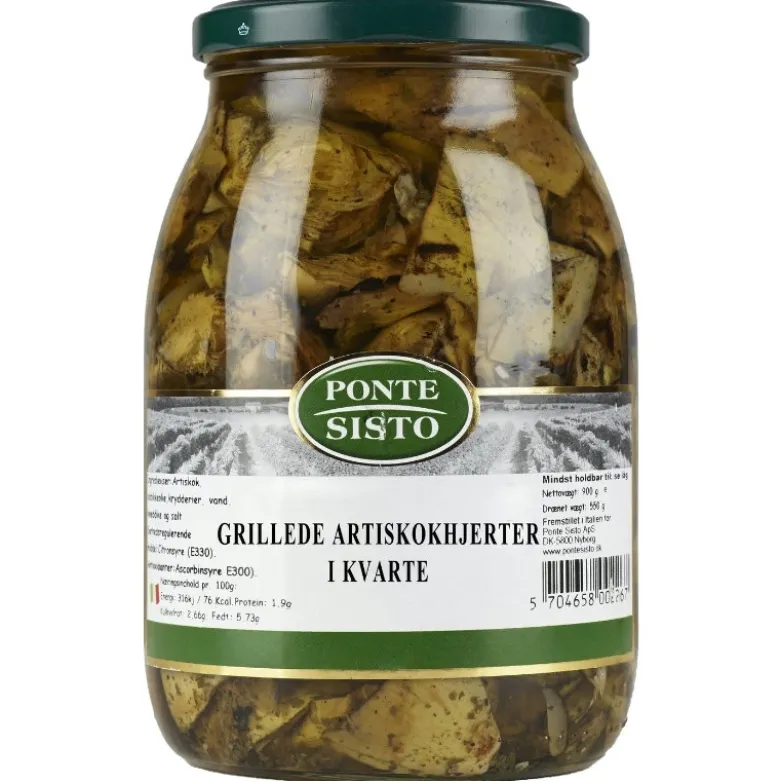 Artiskokhjerter kvarte grillede 1 kg