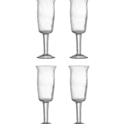 Asha Vinglas, Klar, Genanvendt Glas 4 stk
