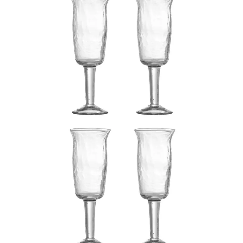 Asha Vinglas, Klar, Genanvendt Glas 4 stk