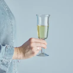 Asha Vinglas, Klar, Genanvendt Glas 4 stk