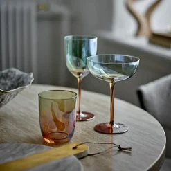 Aston Drikkeglas, Bronze, Glas 4 stk