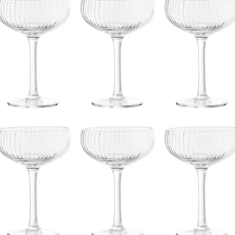 Astrid Champagneglas, Klar, Glas 6 stk