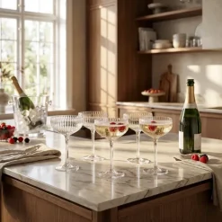 Astrid Champagneglas, Klar, Glas 6 stk
