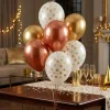 Ballonbuket B&C guld - kobber 7 stk