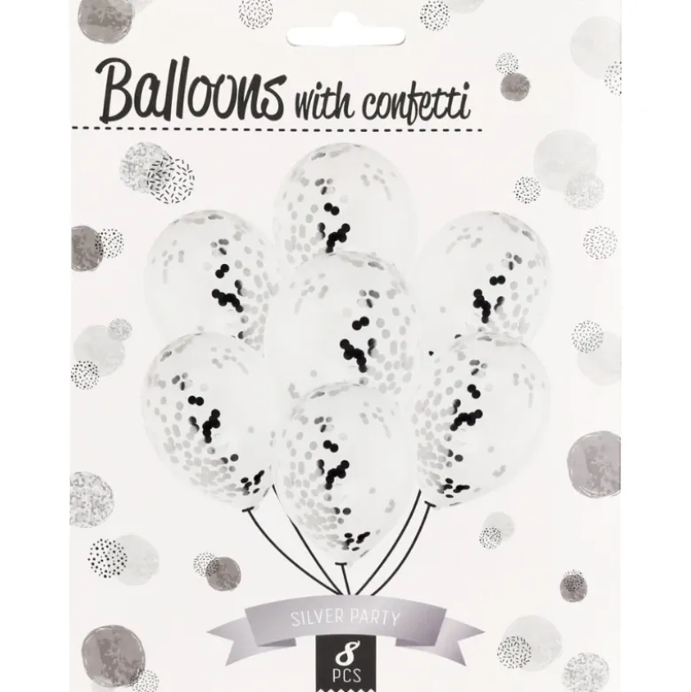 Balloner - konfetti 8 stk.