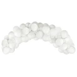 Ballongirlande B&C hvid 70 stk