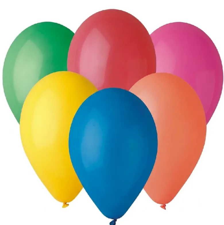 Ballon G90 pastel 10" flerfarvet 100 stk.