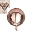 Ballon kobber folie rund 46cm sæt 10stk