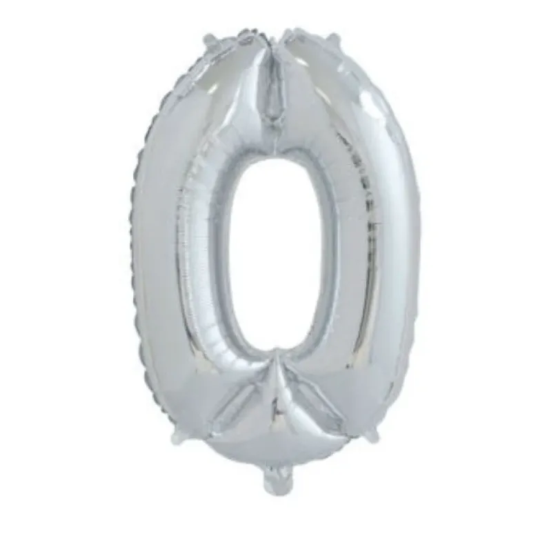 Ballon Nummer "0" 65 cm.