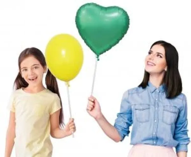 Ballon papirkopper & pinde 100 stk.