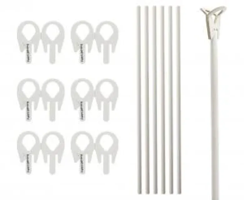 Ballon papirkopper & pinde 100 stk.