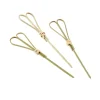 Bamboo Heart Shape Træspyd med løkke 12 cm (100 stk)