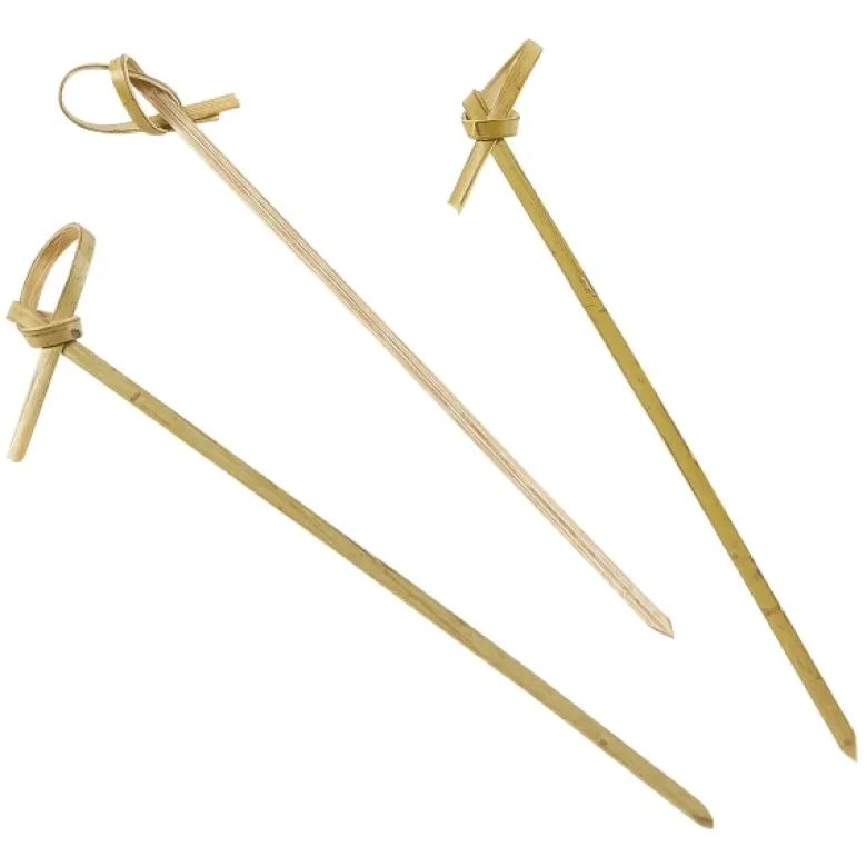 Bambus-løkkespyd 12 cm (100 stk)