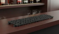 Bar hylde måtte - 31 x 9,1 cm, sort