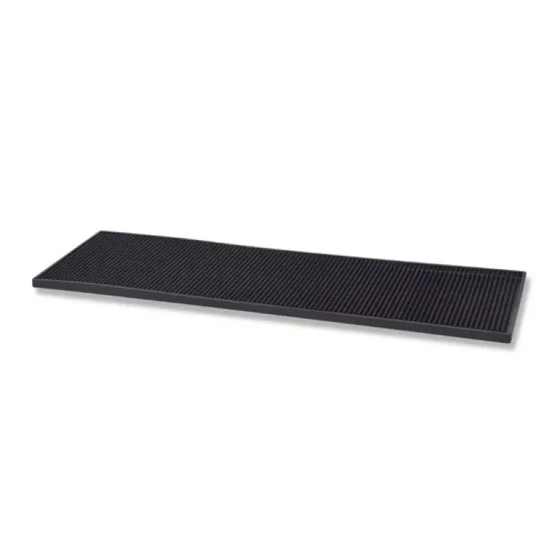 Barmåtte Sort 20x61 cm - Deluxe Sort gummi