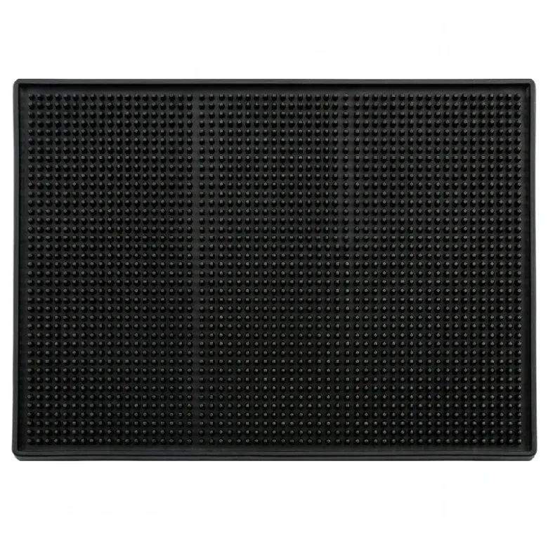 Barmåtte 30x45 - Deluxe Sort Gummi