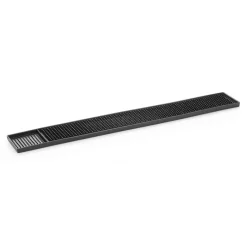 Barmåtte 610x80x15 mm sort gummi