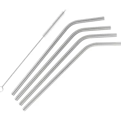 Barprofessional Metalsugerør 6mm - 4 stk - Sølv