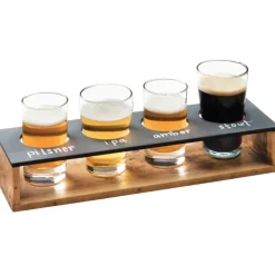 Barprofessional Tastingcaddy 4 glas med tavle