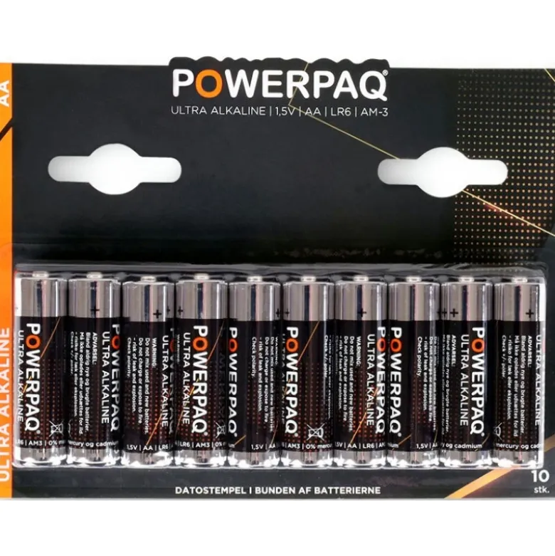 Batterier | Ultra alkaline AA | PowerPaq