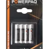Batterier Ultra alkaline 9V 4 stk. | PowerPaq