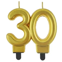B&C cifrlys 30 metallisk guld 8 cm