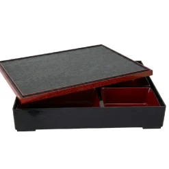 Bento Box Sort/Rød 30x24,5x6cm