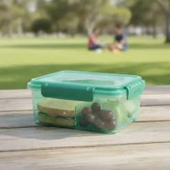 Bento Lunch Box | Madkasse med aftagelig sandwichbakke og snackbakke | 2,0 l | SMASH