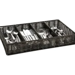 Bestikbeholder PP 1/1 GN med 4 rum