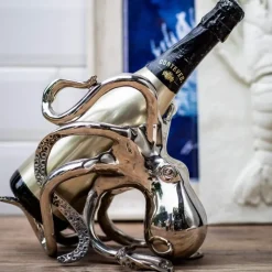 Blæksprutte vin & champagne flaskeholder