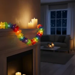 Blomsterkrans med LED Lys, 1 meter