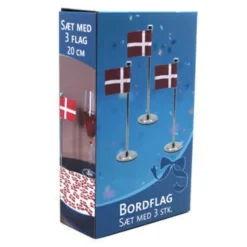 Bordflag Dannebrog 3 stk. 20 cm