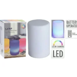 Bord lampe med farve skiftende LED inkl. fjernbetjening