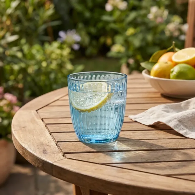 Bormioli Line drikkeglas, blå, 29 cl