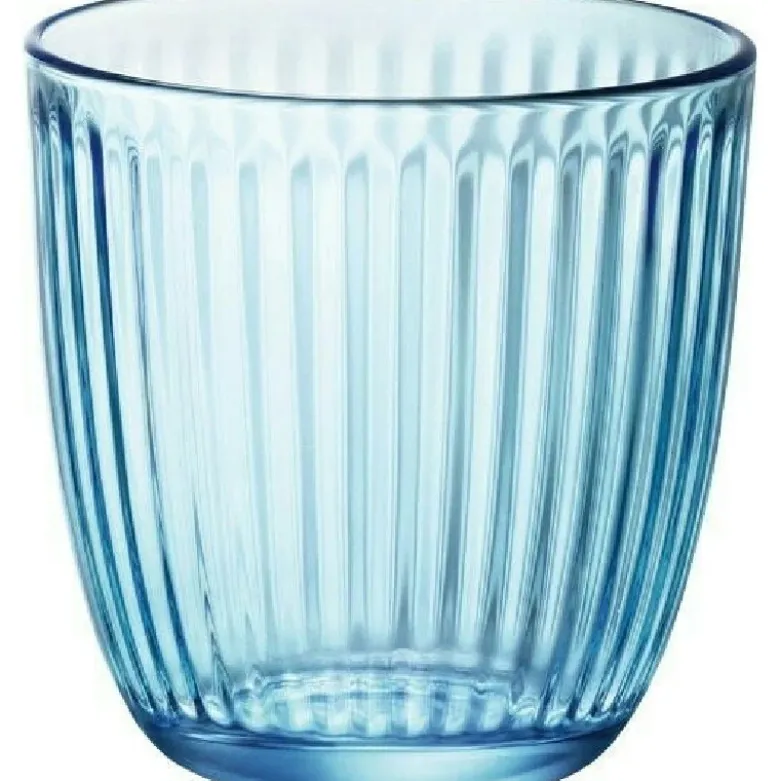 Bormioli Line drikkeglas, blå, 29 cl