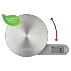 CASO Køkkenvægt EcoMate, vejeskala 1 g max 5 kg