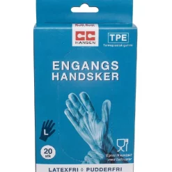 CC Hansen Engangshandsker TPE Str. L - 20 stk.