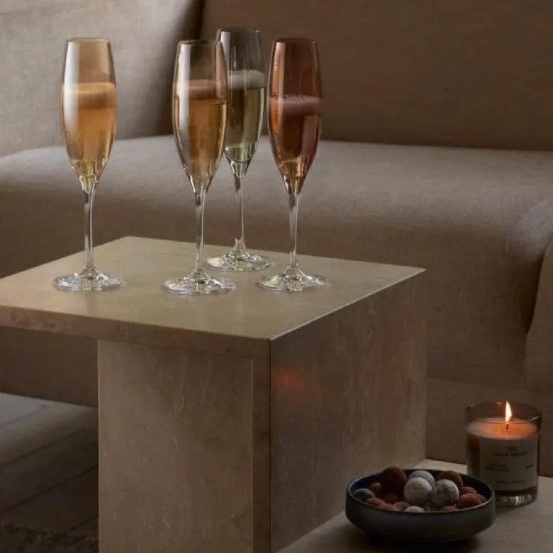 Champagneglas Metallics Prikket LSA 225ml
