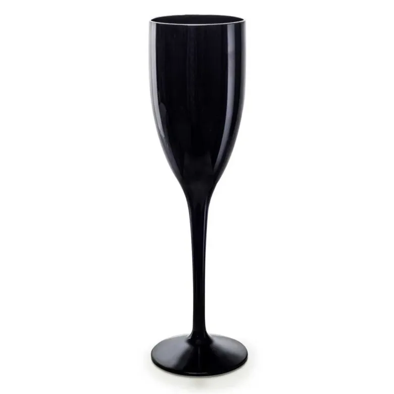 Champagne glas sort 15 cl
