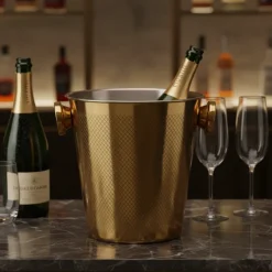 Champagnekøler 20cm Guld