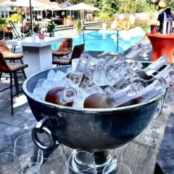 Champagneskål vintage aluminium