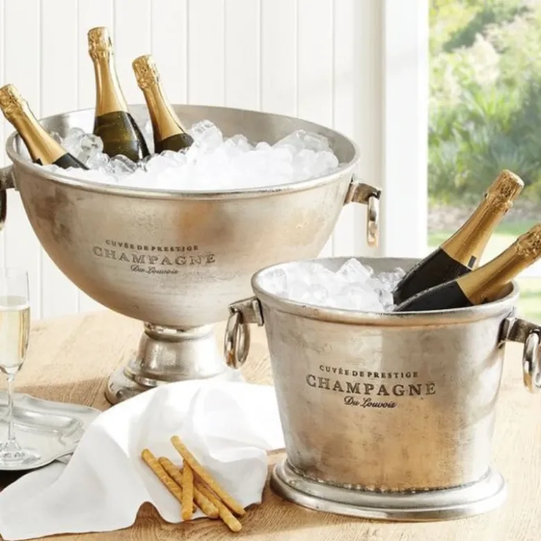 Champagneskål vintage aluminium